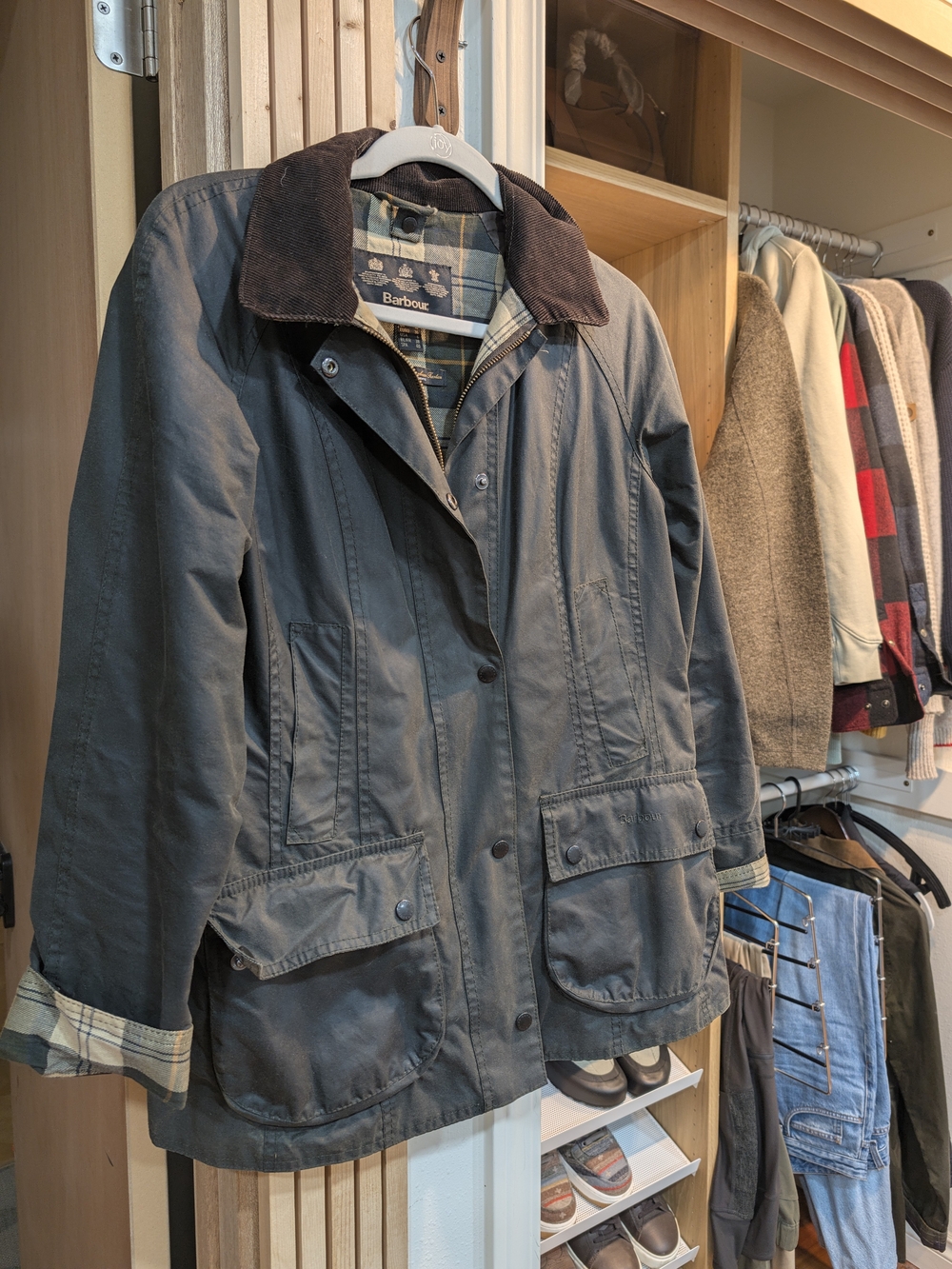 Barbour Women's Waxed Jacket in Olive